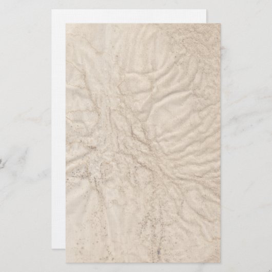 しわだらけの古い紙文房具 便箋 (正面/裏面)