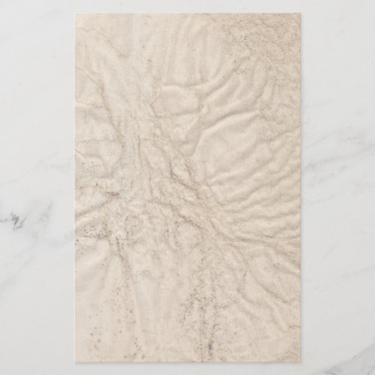 しわだらけの古い紙文房具 便箋 (正面)