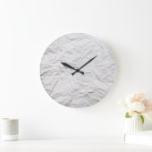 しわだらけの紙テクスチャ、詳細なバックグラウンド。 ラージ壁時計 (ホーム)