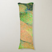 しわだらけの革スタイルと緑のサーモン絵を描擦り切れたの使用 ボディピロー (正面縦)