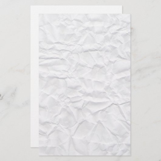 しわにされた白書の質のカスタムの文房具 便箋 (正面/裏面)
