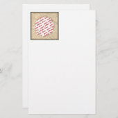 しわのあるクリンクル紙のフォトフレーム 便箋 (正面/裏面)