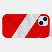 しわのあるダイバーダウン旗 Case-Mate iPhoneケース (裏面 (横))