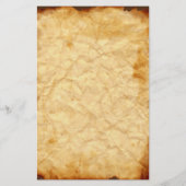 しわのあるヴィンテージ文房具 便箋 (裏面)