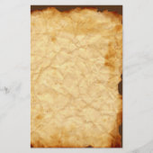 しわのあるヴィンテージ文房具 便箋 (正面)