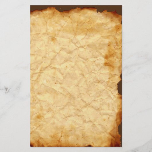 しわのあるヴィンテージ文房具 便箋 (正面)