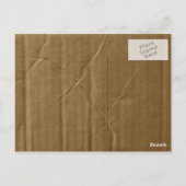 しわのある厚紙 ポストカード (裏面)