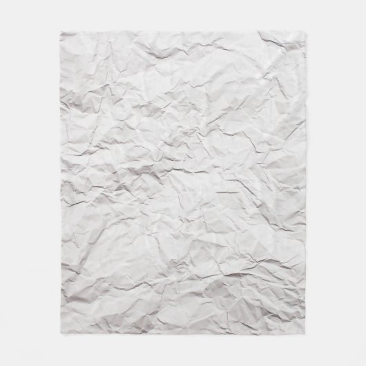 しわのある紙テクスチャ フリースブランケット (正面)