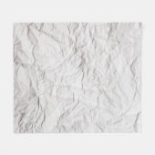 しわのある紙テクスチャ フリースブランケット (正面(横))