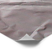 しわのある紙テクスチャ ポスター (角)