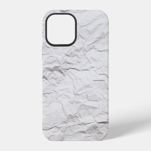 しわのついた紙のテクスチャ iPhoneケース (裏面)