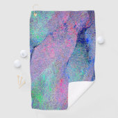 しわの付いたレザー擦り切れたスタイル絵を描、青いトーン ゴルフタオル (インサイチュ)