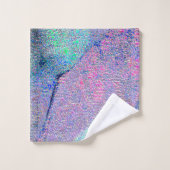 しわの付いたレザー擦り切れたスタイル絵を描、青いトーン バスタオルセット (ウォッシュタオル)