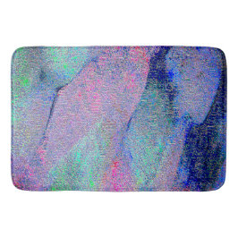 しわの付いたレザー擦り切れたスタイル絵を描、青いトーン バスマット