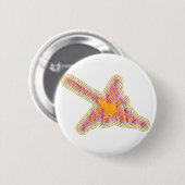 しわの寄った紙効果のあるナスカ線 缶バッジ (正面&裏面)