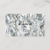 しわを寄せられたホイルのおもしろいの名刺 名刺 (裏面)