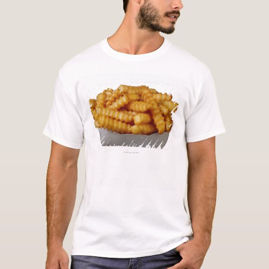 しわカットのフライドポテト Tシャツ (正面)