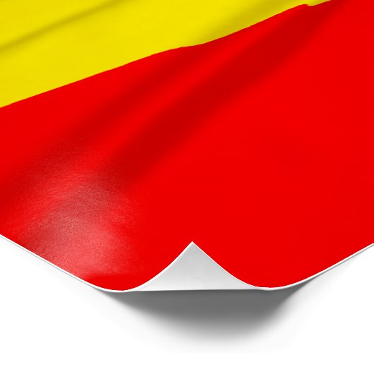 しわ付きラスタファリア国旗 ポスター (コーナー)