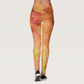 しわ付き革スタイル擦り切れた絵を描、サーモン レギンス (裏面)