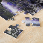 しわ疑問に思のカラフルい象の滝 ジグソーパズル (側面)