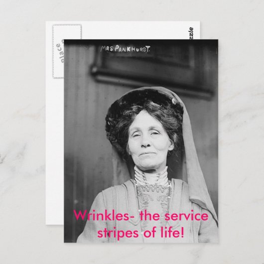 しわ – 人生のストライプ奉仕の方法！ ポストカード (正面/裏面)