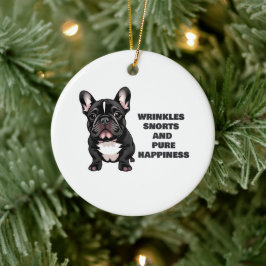 しわ、雪、純粋な幸福 セラミックオーナメント