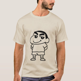 しんちゃんまんがラインアート Tシャツ