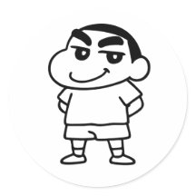 しんちゃん白黒ラインアート