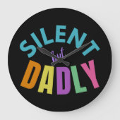 し静かかし ラージ壁時計 (正面)