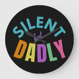 し静かかし ラージ壁時計