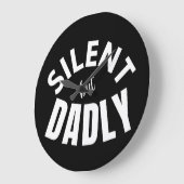 し静かかし ラージ壁時計 (傾斜)