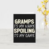 じいちゃんが俺の名、ダメにしちゃうのが俺の仕事 面白い カード (黄色い花)