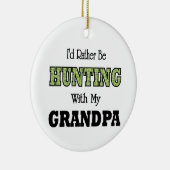 じいちゃんとは狩りになりたい セラミックオーナメント (右)