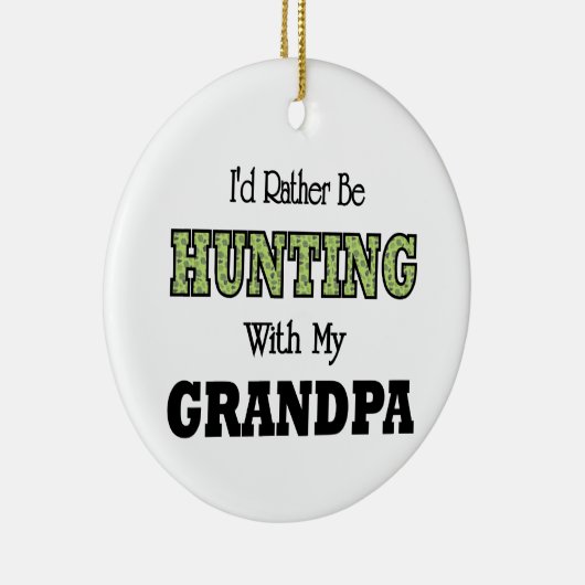 じいちゃんとは狩りになりたい セラミックオーナメント (右)