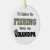 じいちゃんとは魚釣りになりたい セラミックオーナメント (右)