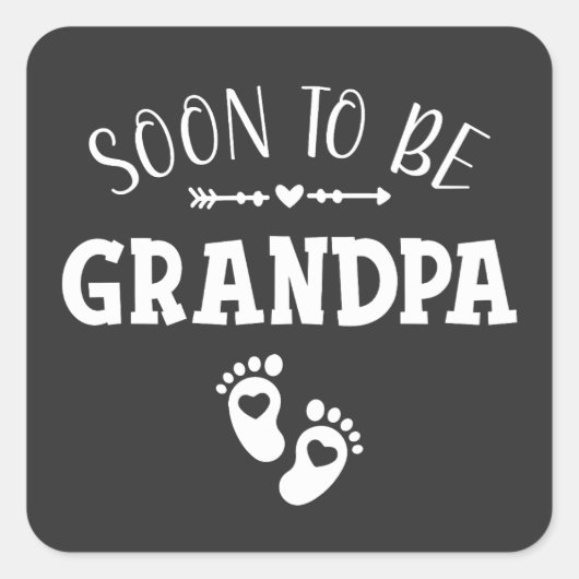 じいちゃんになるとじいちゃんに昇進 スクエアシール (正面)