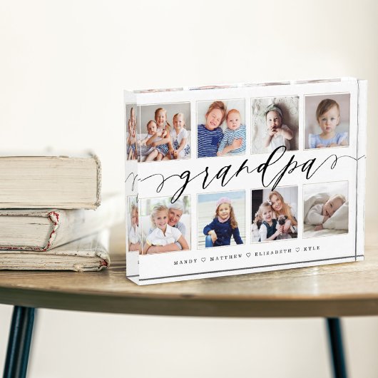 じいちゃんのギフト |孫の写真コラージュ フォトブロック