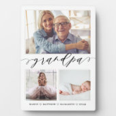 じいちゃんのギフト |孫3フォトコラージュ フォトプラーク (正面)