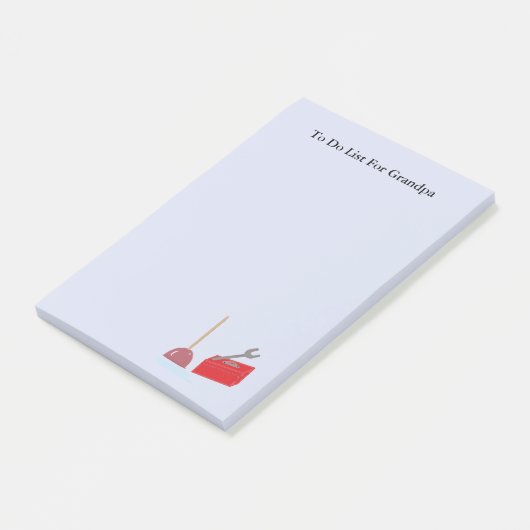 じいちゃんのリストを行う ポストイット (アングル)