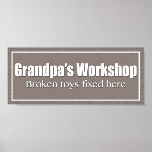 じいちゃんのワークショップのポスター ポスター (正面)