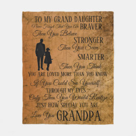 じいちゃんの娘に フリースブランケット