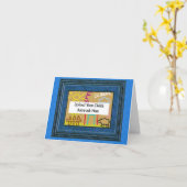 じいちゃんの子どもの芸術の父の日 カード (黄色い花)