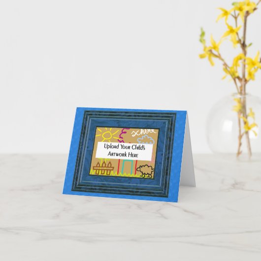 じいちゃんの子どもの芸術の父の日 カード (黄色い花)