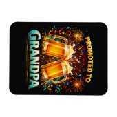 じいちゃん未来に昇格 マグネット (横)