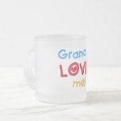 じいちゃんTシャツとギフトが大好き フロストグラスマグカップ (正面左)