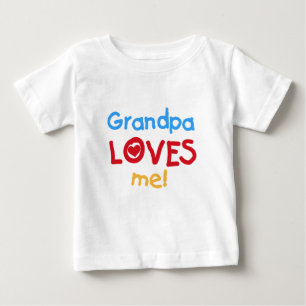 じいちゃんTシャツとギフトが大好き ベビーTシャツ