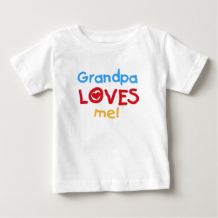 じいちゃんTシャツとギフトが大好き ベビーTシャツ
