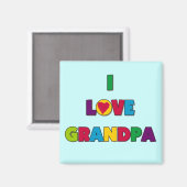 じいちゃんTシャツとギフトが大好き マグネット (正面/裏面)