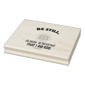 じっとしておれ神であることを知れ。 ラバースタンプ (スタンプ)