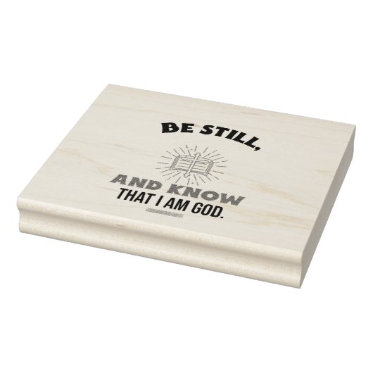 じっとしておれ神であることを知れ。 ラバースタンプ (スタンプ)